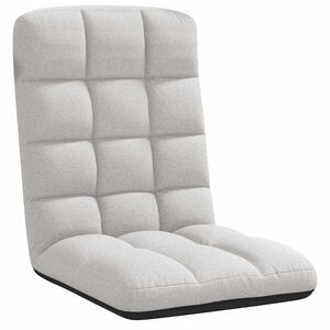 vidaXL Scaun pliabil de podea, gri nor, 71x51x62 cm, material textil