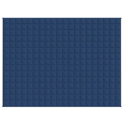 vidaXL Pătură cu greutăți, albastru, 150x200 cm, 7 kg, material textil