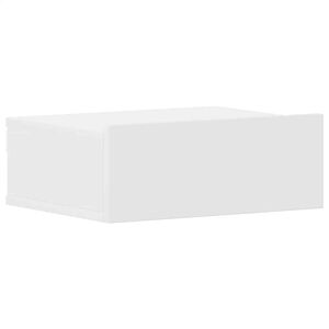 vidaXL Noptieră suspendată, alb, 40x30x15 cm, lemn prelucrat