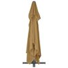 vidaXL Umbrelă de grădină în consolă cu stâlp din aluminiu 400x300 cm, gri taupe