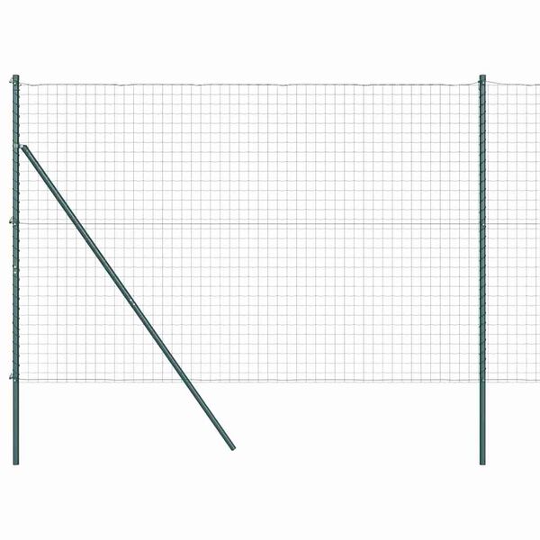 vidaXL Gard cu St&acirc;lp Verde 1,5 x 10 m Oțel și PVC