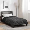 vidaXL Duvet de iarnă Negru și antracit 220 x 135 cm Microfibră
