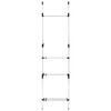 vidaXL Sistem șifonier telescopic, cu bare și raft, aluminiu