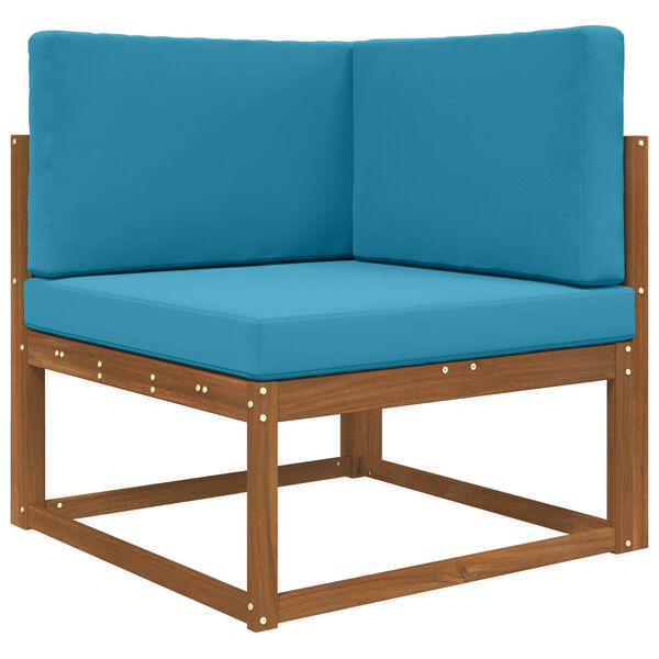 vidaXL Perna pentru canapea de exterior 3 pcs Albastru regal Poliester