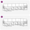 vidaXL Set de canapele de exterior cu pernă 7 pcs Natural și Bej