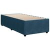 vidaXL Pat box spring cu saltea, albastru, 90x200 cm, catifea