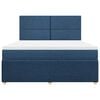 vidaXL Pat box spring cu saltea, albastru, 180x200 cm, material textil