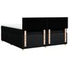 vidaXL Pat box spring cu saltea, negru, 180x200 cm, catifea