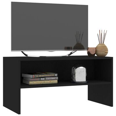 vidaXL Comodă TV, negru, 80x40x40 cm, PAL