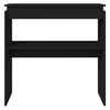vidaXL Masă consolă, negru, 80x30x80 cm, lemn prelucrat