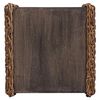 vidaXL Masă laterală natural 44.5 x 45 x 45 cm Lemn masiv de mahon