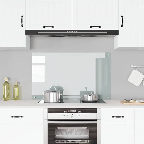 vidaXL Panou antistropi bucătărie transparent 100x60cm sticlă securiz.