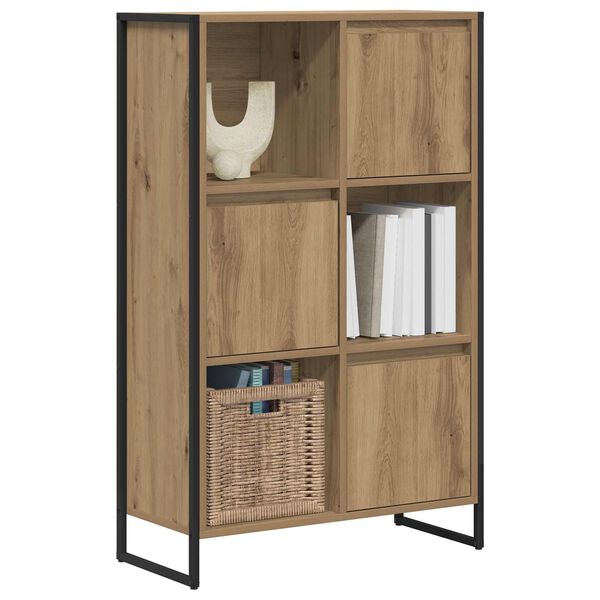 vidaXL Dulap pentru cărți Stejar artizanal 68 x 30 x 108.5 cm