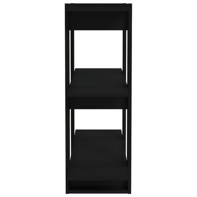 vidaXL Bibliotecă/Separator cameră, negru, 80x30x87 cm
