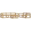 vidaXL Set de canapele de exterior 6 buc. Alb