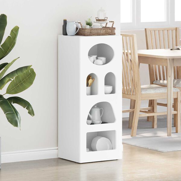 vidaXL Bufet Alb 40 x 35 x 100,5 cm Lemn compozit