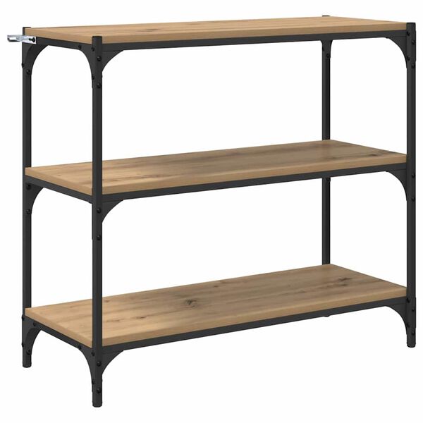 vidaXL Dulap pentru cărți Stejar Artizanal 80 x 33 x 70,5 cm