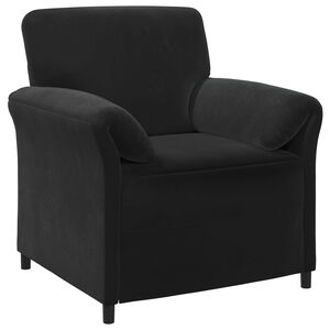 vidaXL Sofa cu un loc Negru 88 x 83 x 95 cm Catifea