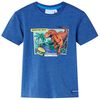 Tricou pentru copii, albastru &icirc;nchis melange, 128