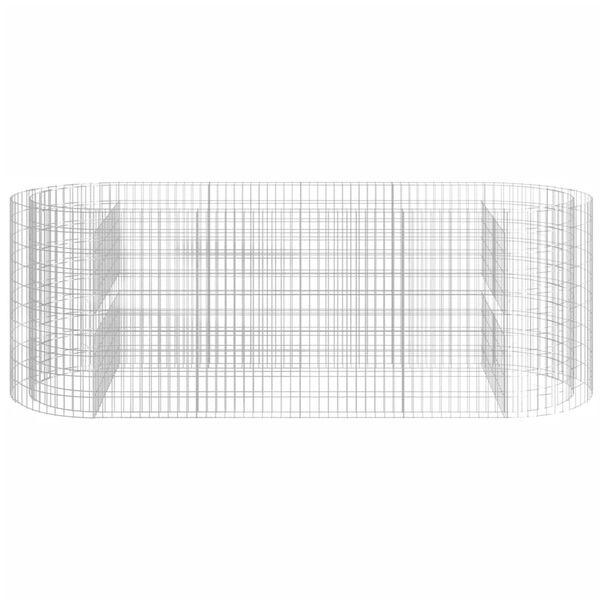 vidaXL Strat înălțat gabion, 300x100x100 cm, fier galvanizat