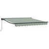 vidaXL Cadru de copertină Verde și alb 350 x 250 cm