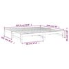 vidaXL Pat de zi extensibil, 2x(100x200) cm, lemn masiv de pin