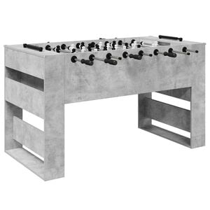vidaXL Masă de Foosball Gri Beton 146,5 x 74 x 85 cm Lemn prelucrat