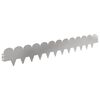 vidaXL Margine pentru gazon 30 pcs 103 x 15 cm Oțel Argintiu