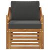 vidaXL Set de canapele de exterior Lemn de acacia solid și poliester