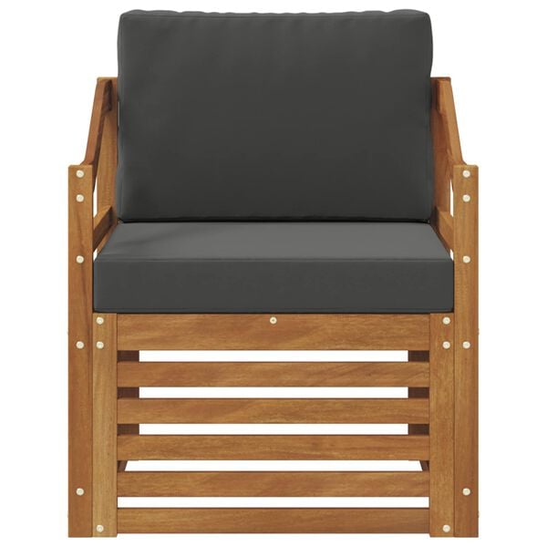 vidaXL Set de canapele de exterior Lemn de acacia solid și poliester