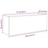 vidaXL Dulap perete de baie, lemn vechi, 80x25x30 cm, lemn prelucrat