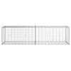 vidaXL Coș gabion cu capac, 200x50x50 cm, fier galvanizat