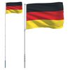 vidaXL Steag Germania și st&acirc;lp din aluminiu, 5,5 m
