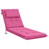 vidaXL Perna pentru Șezlong GEMERT 100% Polyester Roz 190 x 50 x 9 cm