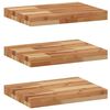 vidaXL Rafturi suspendate 3 buc. 40x30x4 cm lemn masiv acacia netratat