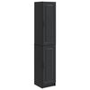 vidaXL Set de Dulapuri 2 pcs Negru Lemn prelucrat