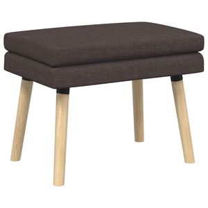 vidaXL Bancă cu două straturi Maro &icirc;nchis 60 x 40 x 46 cm Țesătură