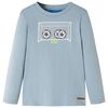 vidaXL Tricou copii m&acirc;neci lungi,, albastru deschis, 92