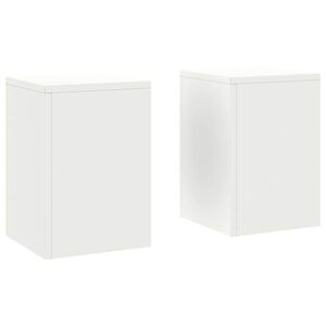 vidaXL Suport pentru plante 2 buc. Alb 24 x 24 x 35 cm