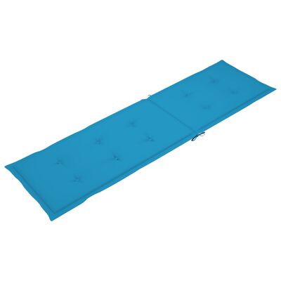 vidaXL Pernă de șezlong, albastru, (75+105)x 50x3 cm