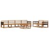 vidaXL Set de canapele de exterior 7 pcs natural Lemn Solid de Acacia