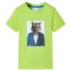 Tricou pentru copii cu m&acirc;neci scurte, lime, 116
