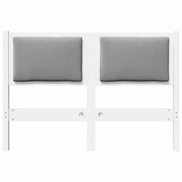 vidaXL Tăblie cap Altele Alb 120 cm Lemn masiv de pin