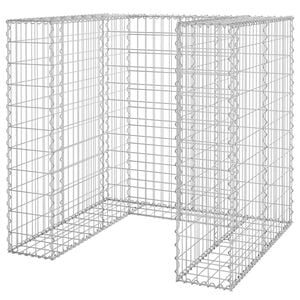 vidaXL Perete gabion pentru pubelă, 110x100x110 cm, oțel galvanizat