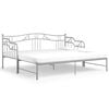 vidaXL Cadru pat canapea extensibilă, gri, 90x200 cm, metal