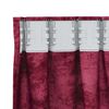 vidaXL Cortine din catifea cu perdele 2 pcs bordo 245 x 140 cm Catifea