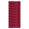 vidaXL Prosoape de baie, FROGN, 10 buc., Bordeaux, 100x150 cm, 360 g/m&sup2;