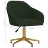vidaXL Scaune de bucătărie pivotante, 4 buc., verde închis, catifea