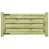 vidaXL Porți de grădină 2 buc. verde 150x75 cm lemn de pin tratat