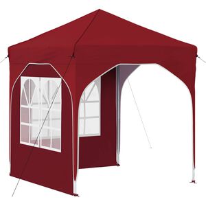 vidaXL Cort de Petrecere Pop-up 192 x 192 x 245 cm Burgundy